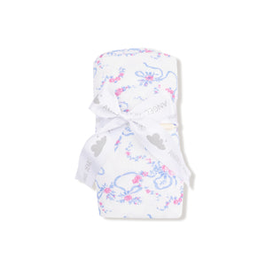 Ribbon Floral Fling Ribbed Modal Swaddle Blanket