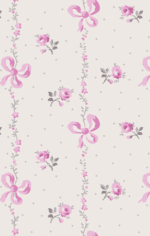 Dainty Buds and Bows Bamboo Smocked Peter Pan Snap Footie