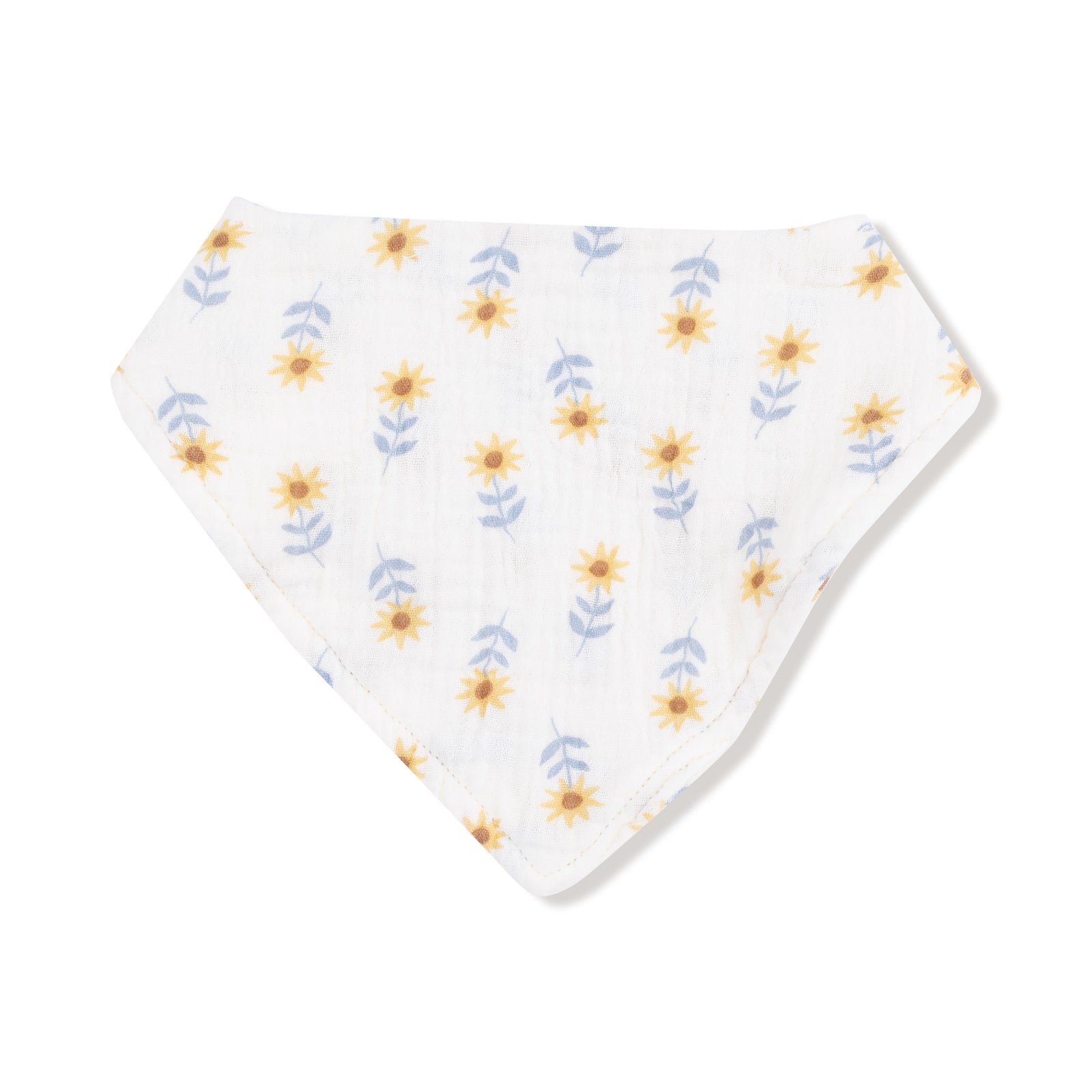 Western Sunflower Muslin Bandana Bib