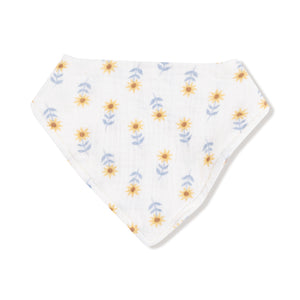 Western Sunflower Muslin Bandana Bib