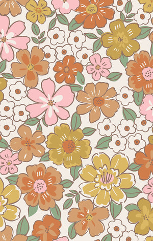 Sweet Amber Floral Muslin Long Sleeve Ruffle Skirted Bubble