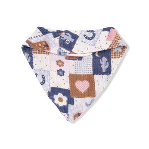 Patchwork Cowgirl Muslin Bandana Bib