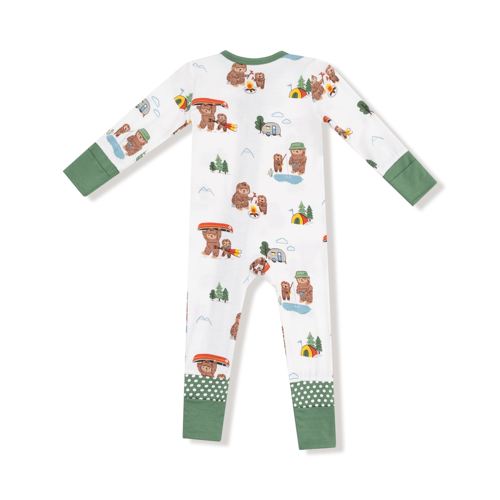 Bigfoot Camping Bamboo 2 Way Zipper Romper