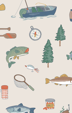 Fishing Things Bamboo Swaddle Blanket