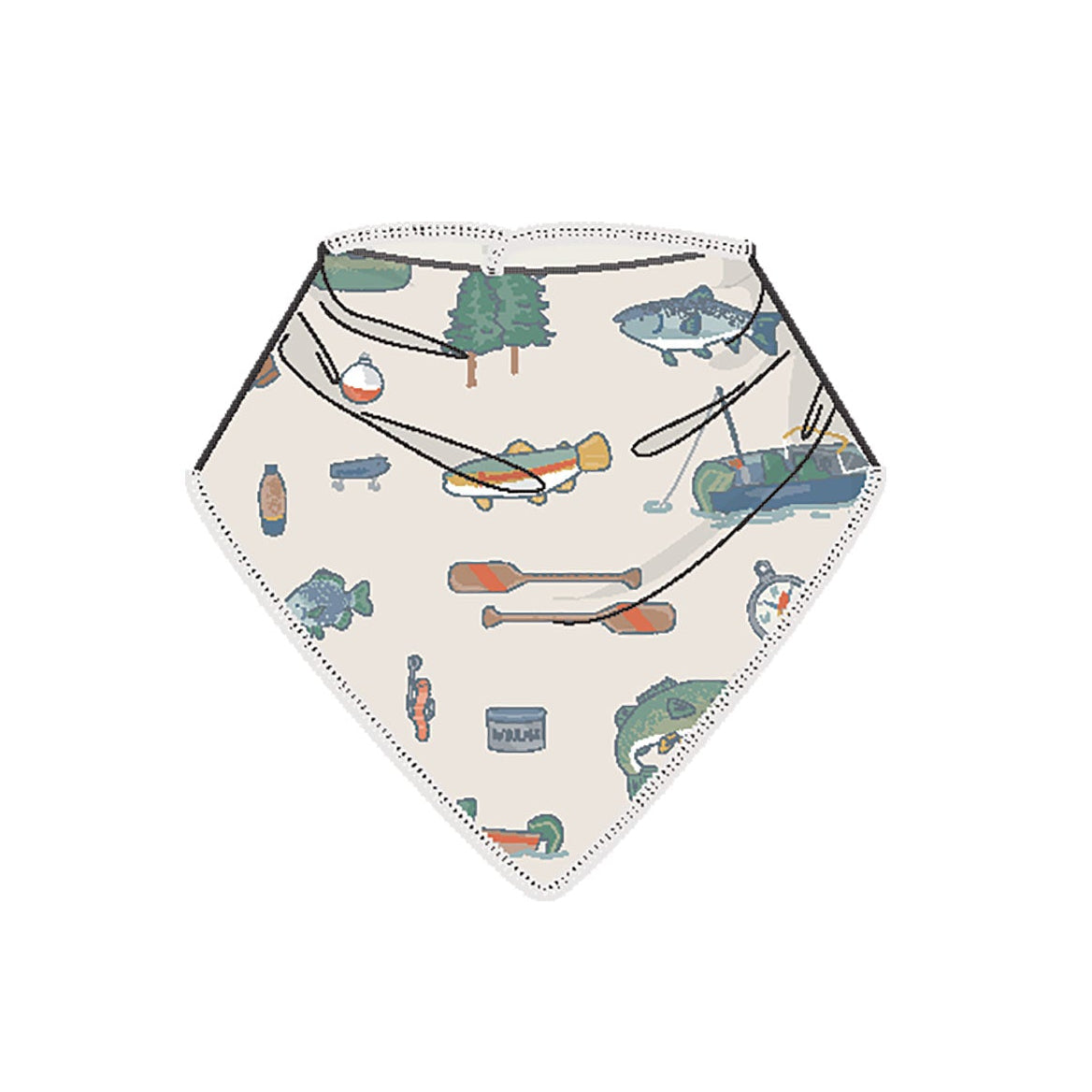 Fishing Things Bamboo Bandana Bib