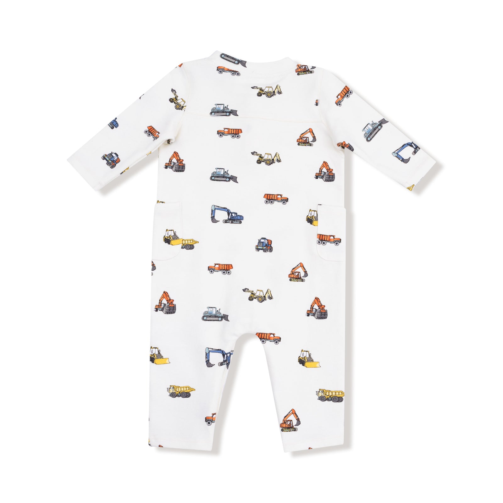 Construction Vehicles French Terry Uni Romper