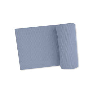 Blue Blizzard Waffle Knit Swaddle Blanket