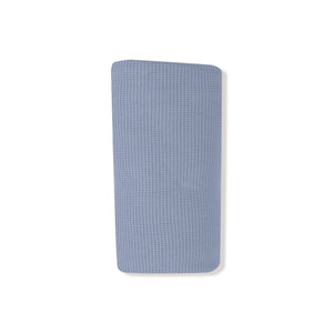 Blue Blizzard Waffle Knit Swaddle Blanket