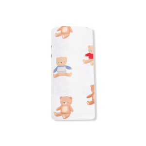 Teddy Bear Collection Bamboo Swaddle Blanket