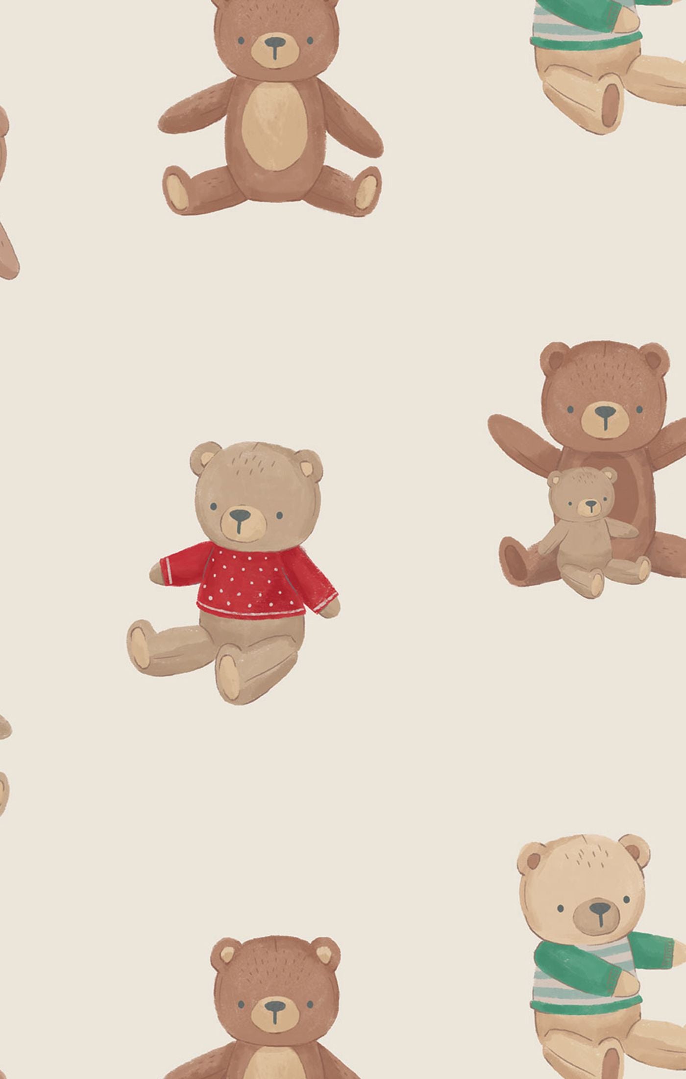 Teddy Bear Collection Bamboo Swaddle Blanket