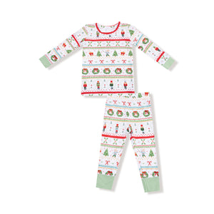 Nutcracker Fair Isle Bamboo Long Sleeve Pajama Set