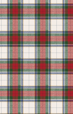 Holiday Plaid Bamboo Bandana Bib