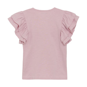 Cherry Flutter Sleeve Top | Bleached Mauve