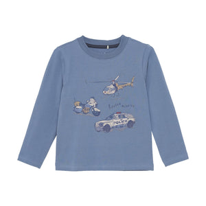 Rescue Vehicles Long Sleeve T-Shirt | China Blue