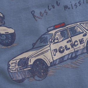Rescue Vehicles Long Sleeve T-Shirt | China Blue