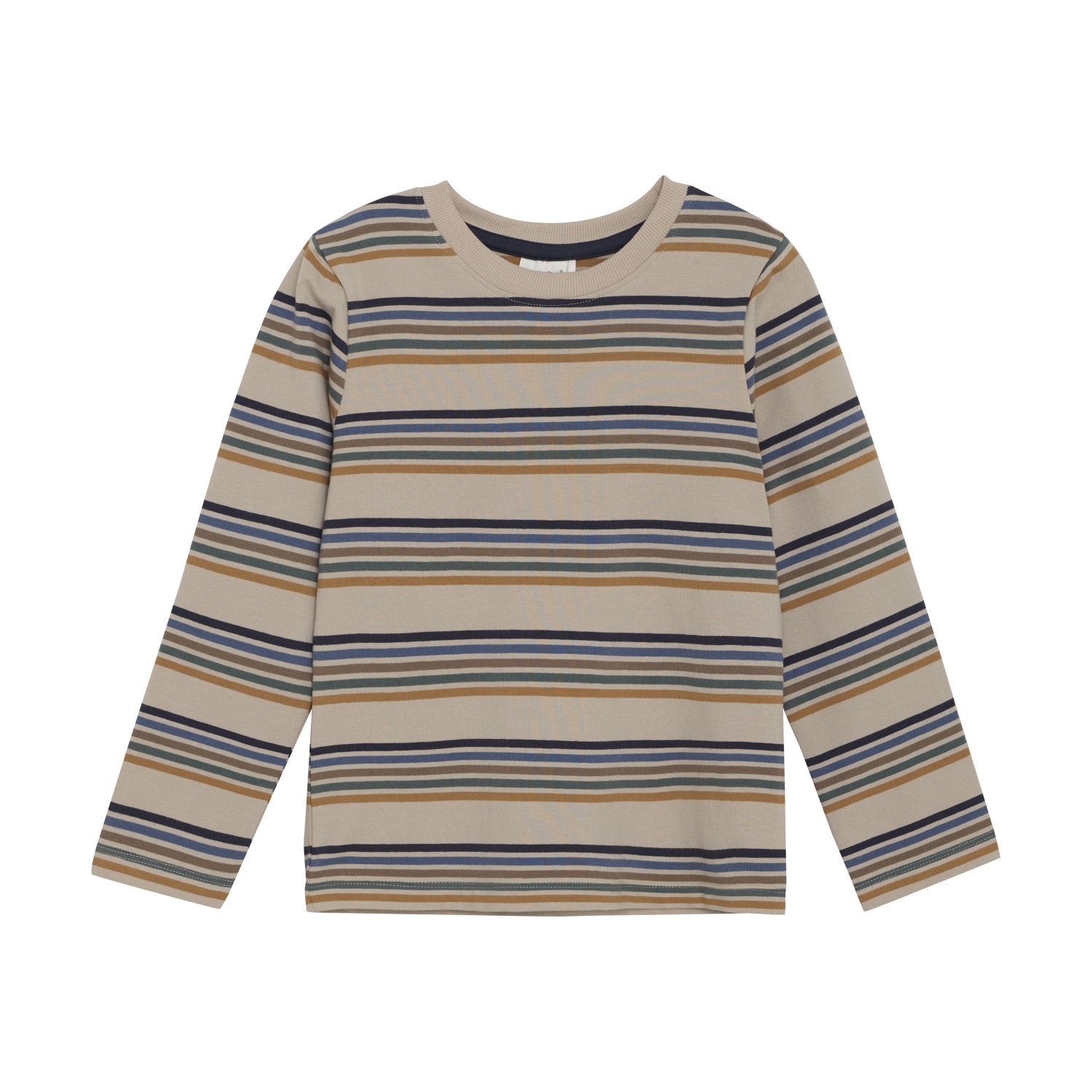 Long Sleeve Striped T-Shirt | Oxford Tan