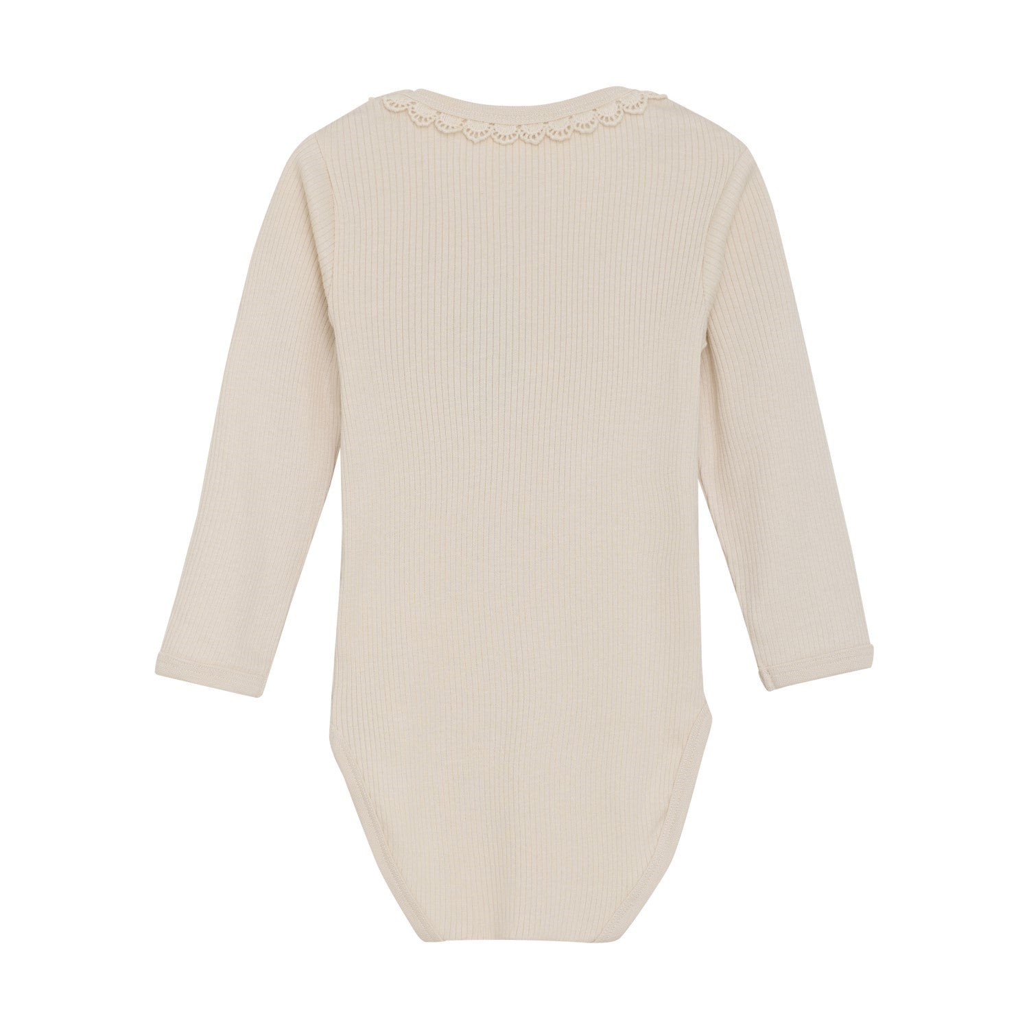 Baby Girls Long Sleeve Ribbed Bodysuit | Sandshell