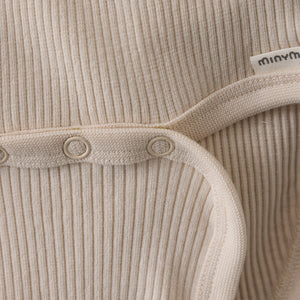 Baby Girls Long Sleeve Ribbed Bodysuit | Sandshell