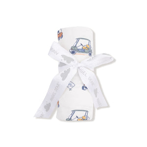 Zooming Golf Carts Bamboo Swaddle Blanket