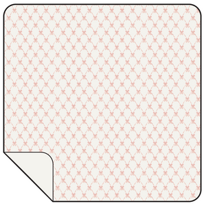 Ribbon Bow Trellis Waffle Knit Swaddle Blanket