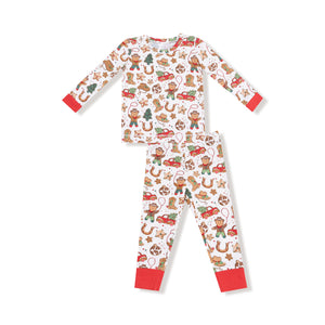 Cowboy Christmas Bamboo Long Sleeve Pajama Set