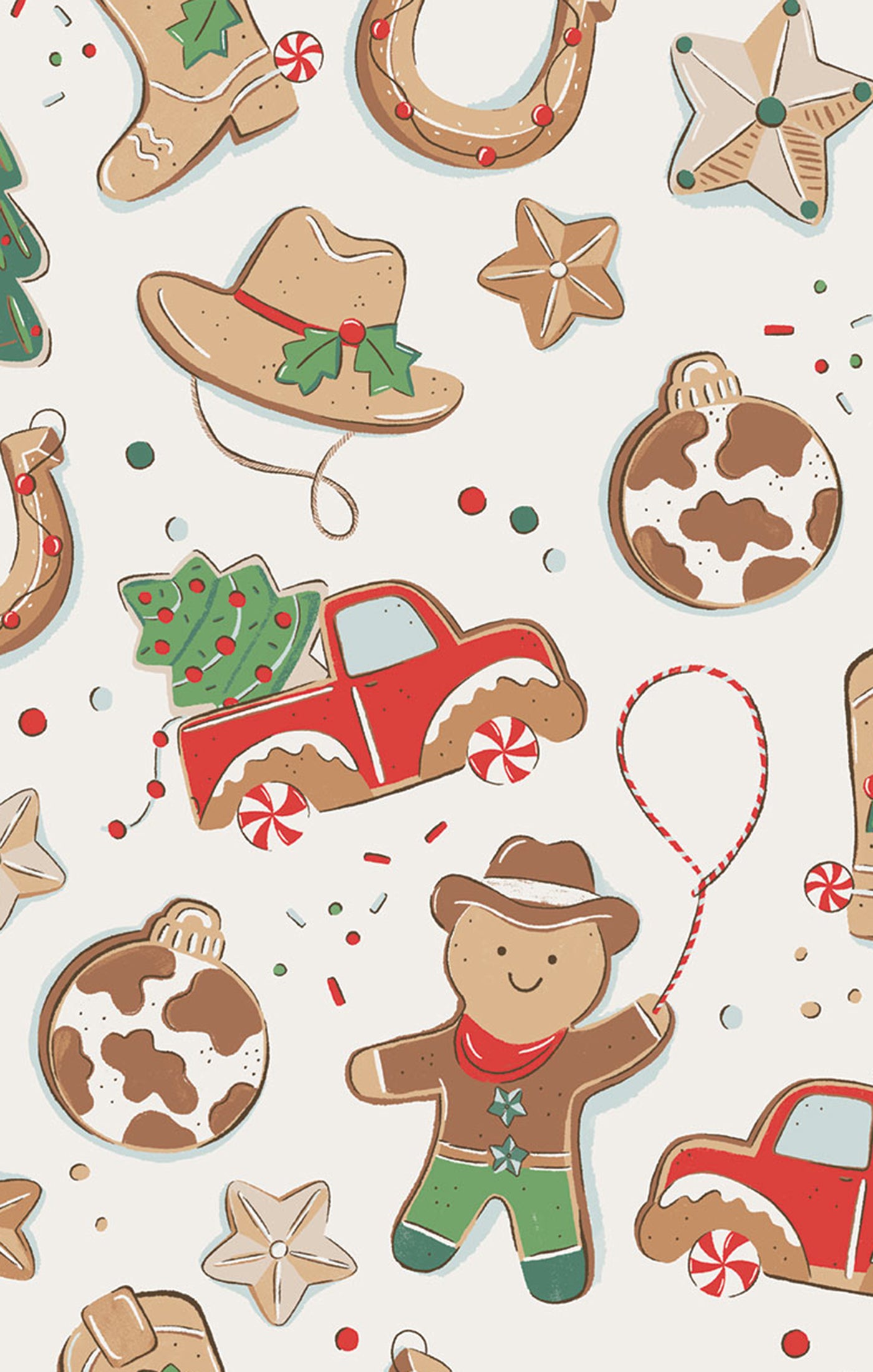 Cowboy Christmas Bamboo 2 Way Zipper Footie or Romper