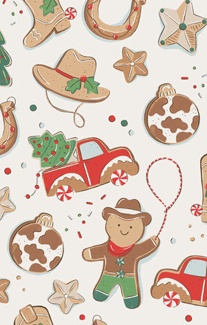 Cowboy Christmas Bamboo Long Sleeve Pajama Set