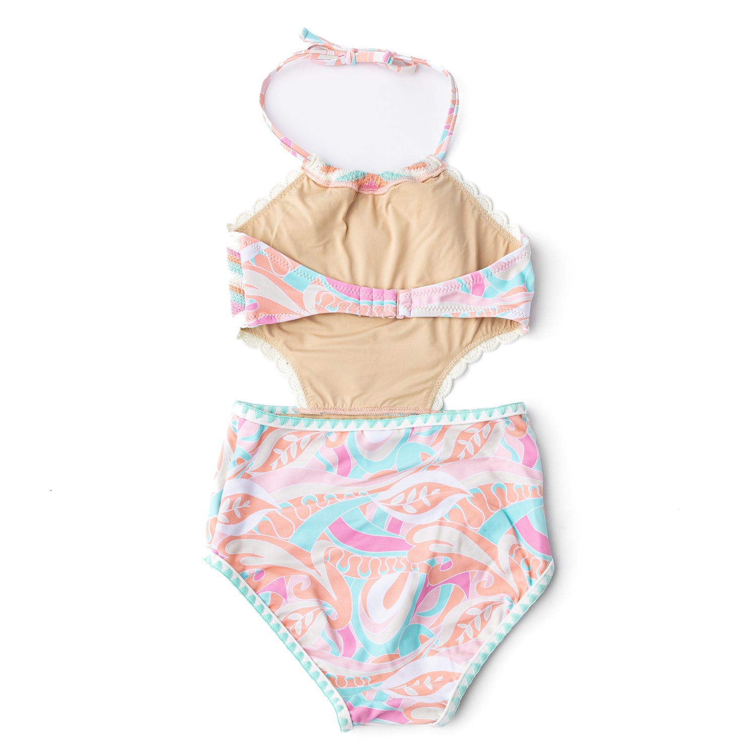 One Piece Crochet Halter Swimsuit | Tutti Fruity