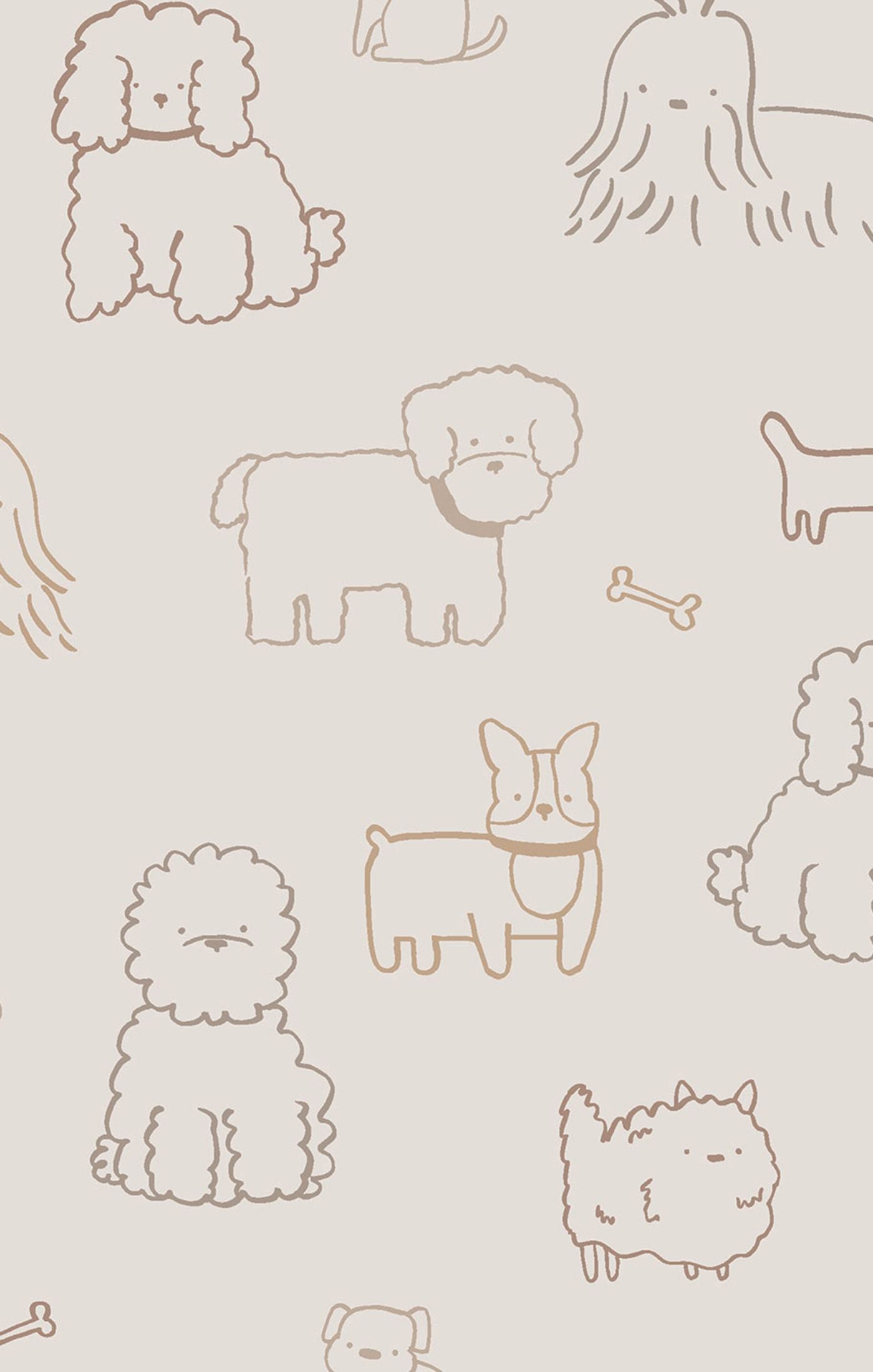 Neutral Pups Knotted Gown