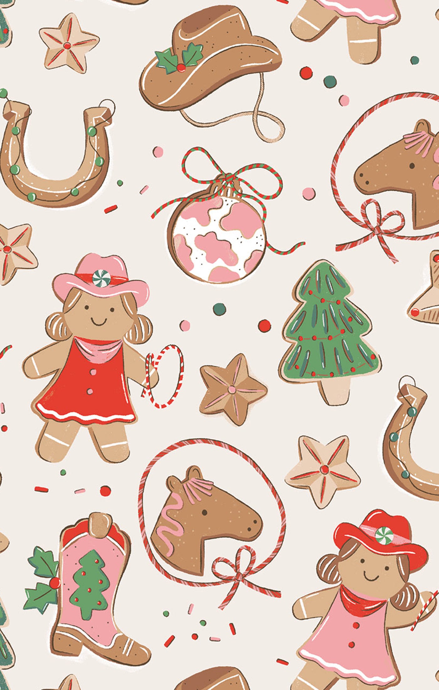 Cowgirl Christmas Bamboo Long Sleeve Pajama Set