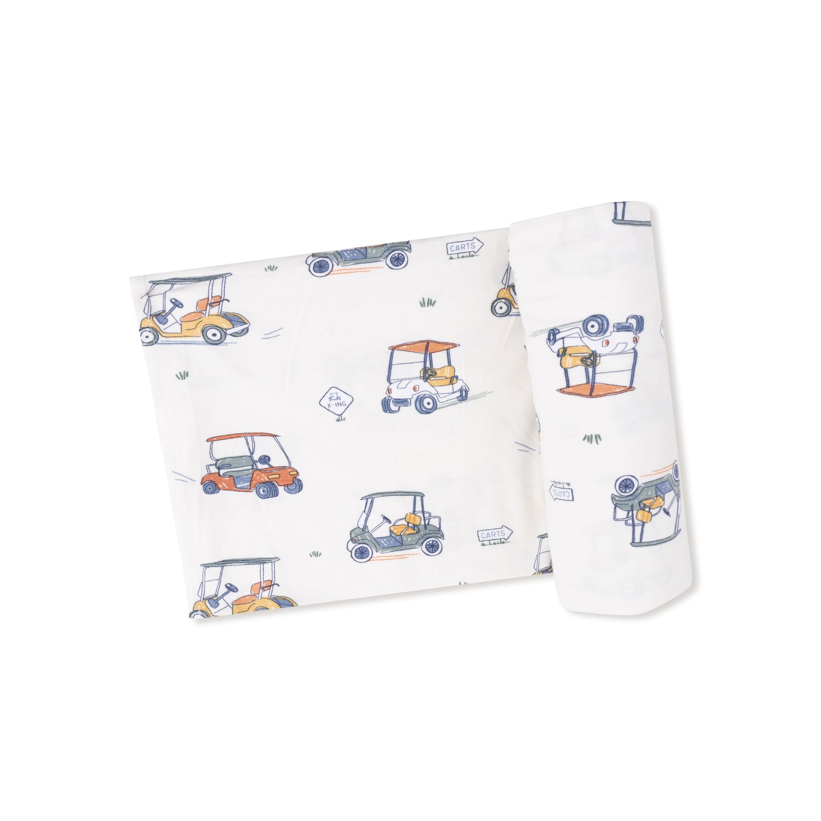 Zooming Golf Carts Bamboo Swaddle Blanket