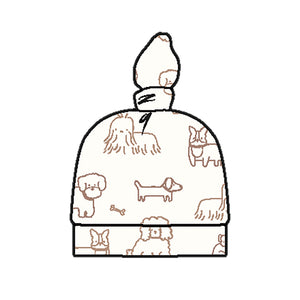 Neutral Pups Bamboo Knotted Hat