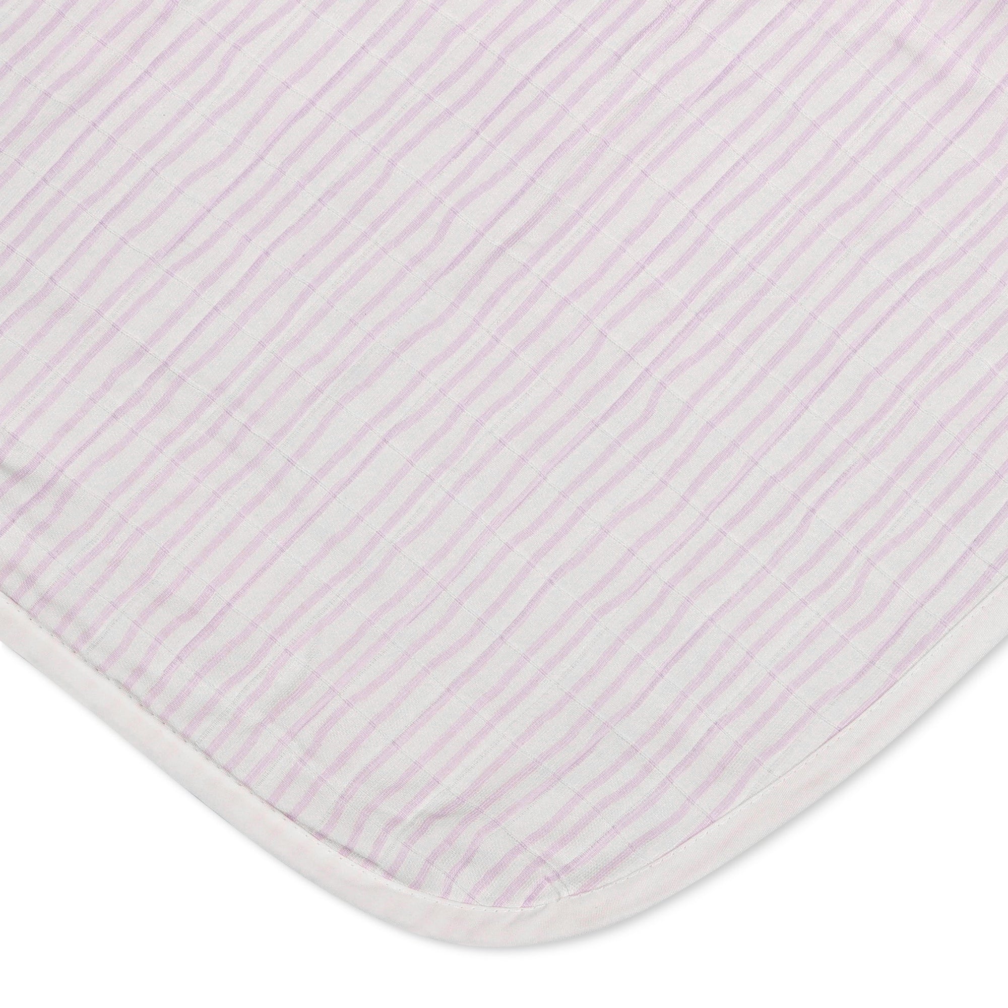 Wave Muslin Baby Quilt Blanket | Lavender