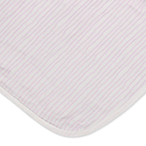 Wave Muslin Baby Quilt Blanket | Lavender