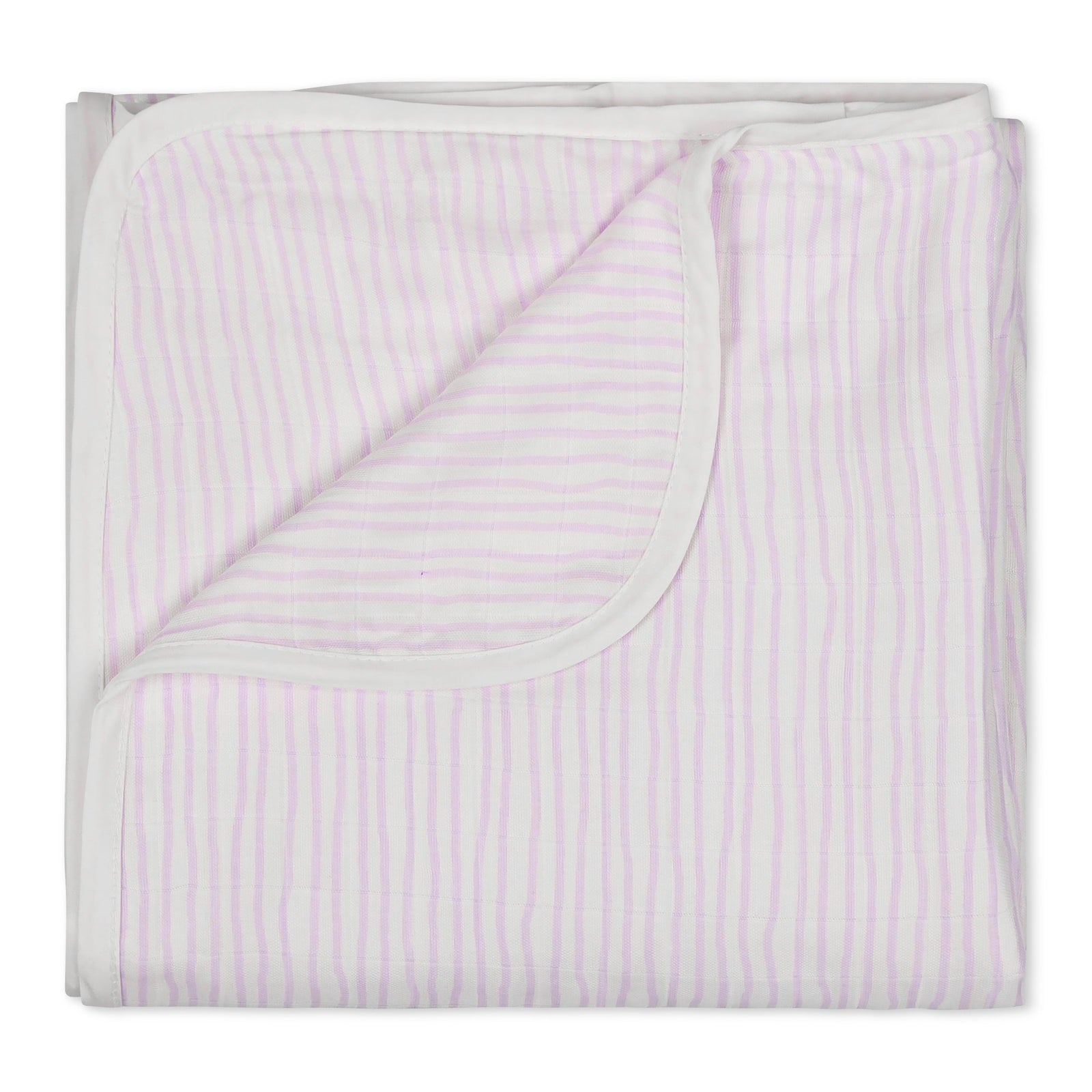 Wave Muslin Baby Quilt Blanket | Lavender
