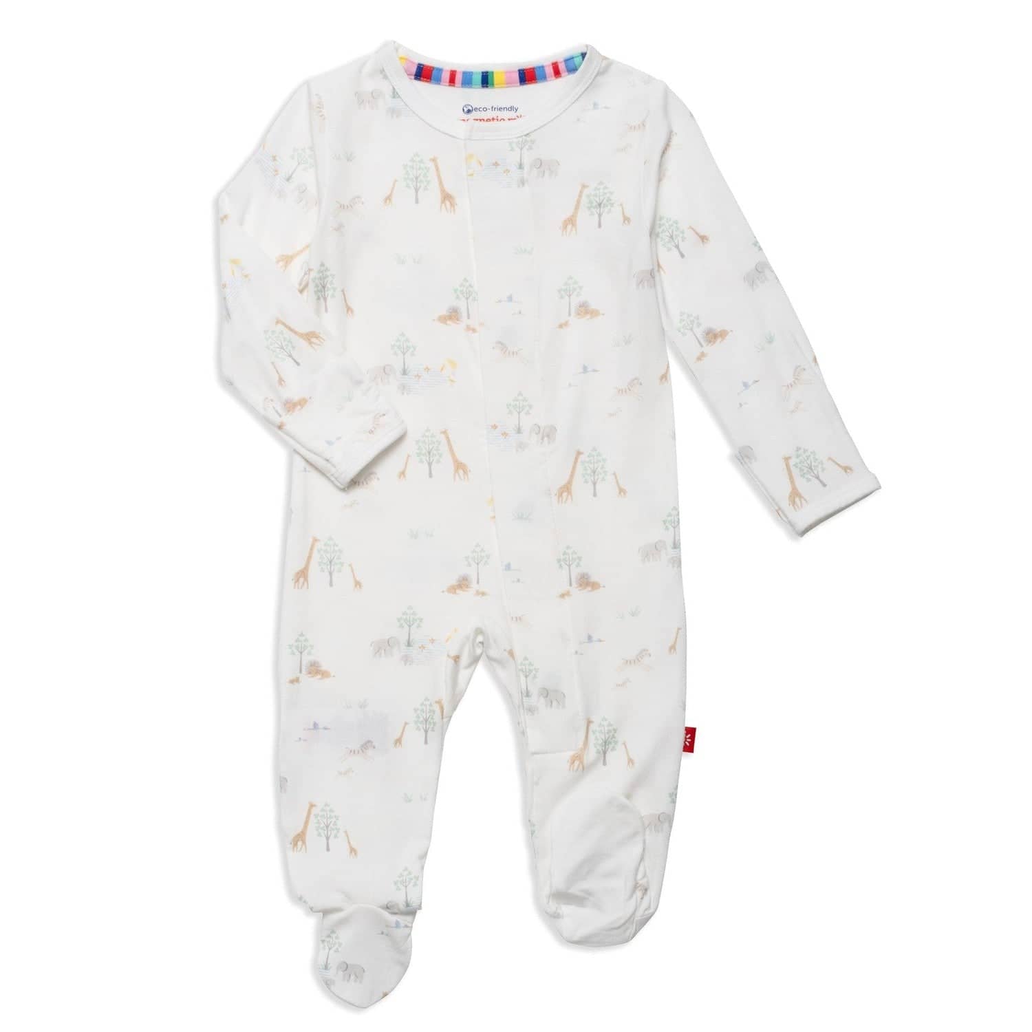 White Serene Safari Modal Magnetic Footie