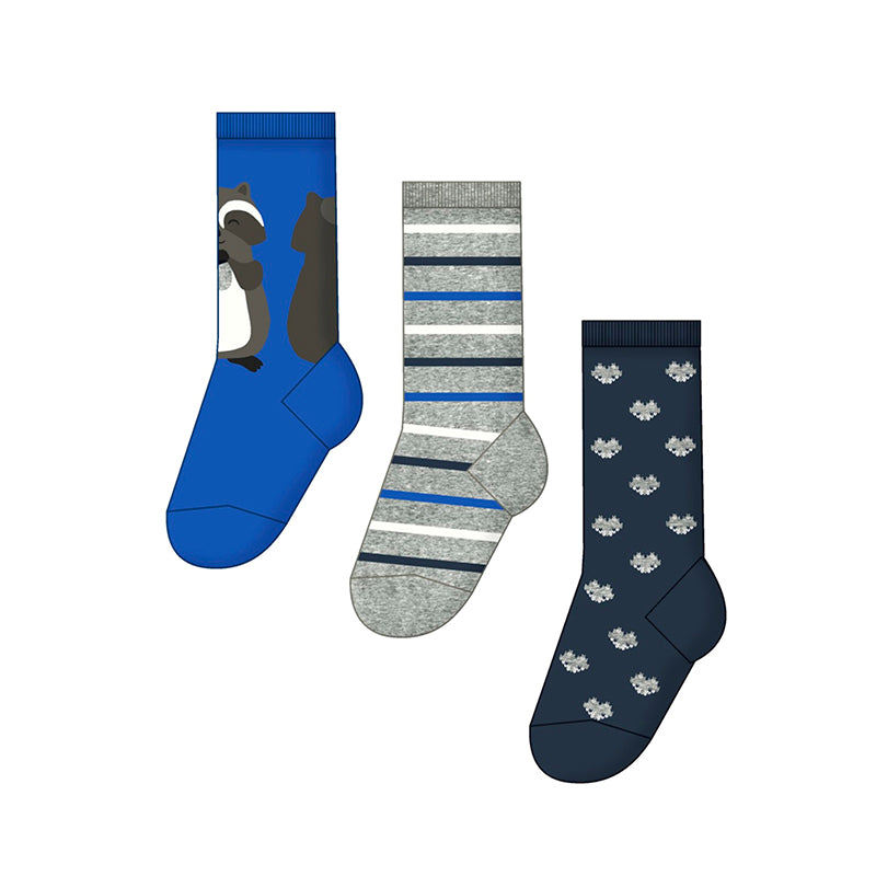Baby Boys 3 Pair Socks Set | Blue