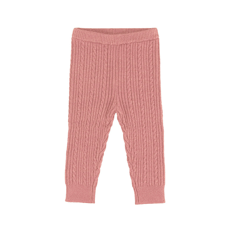 Baby Girls Knit Legging | Blush