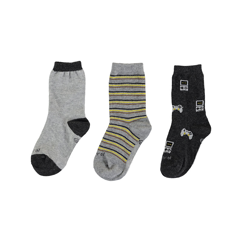 Boys 3 Pair Socks Set | Fossil