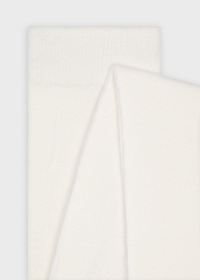 Girls Solid Tights | Off White 10130