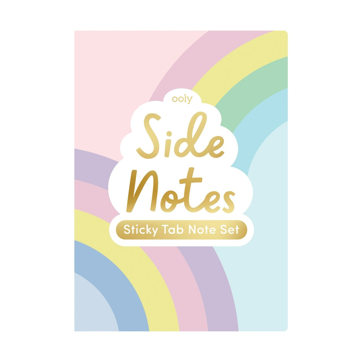 Side Notes Sticky Tab Note Pad | Pastel Rainbows
