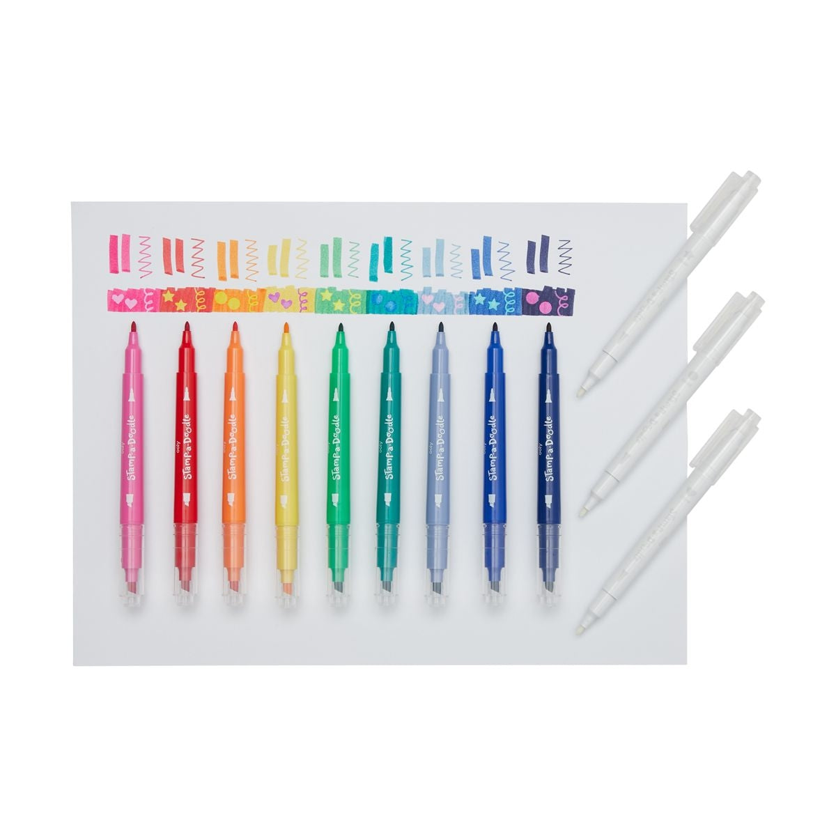 Stamp-A-Doodle Double-Ended Markers | Set of 12