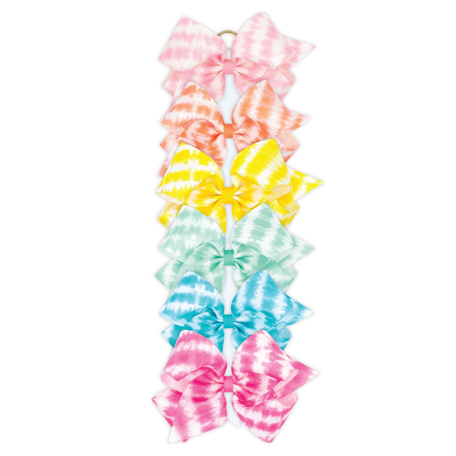 Tie Dye Grosgrain Girls Hair Bow