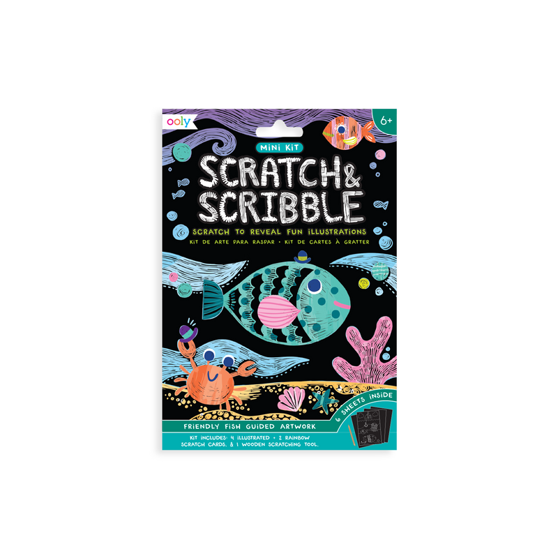 Mini Scratch & Scribble Art Kit | Under the Sea