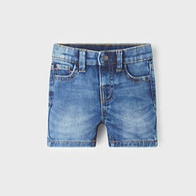 Baby Boys ECOFRIENDS Soft Denim Bermuda Shorts | Medium Wash
