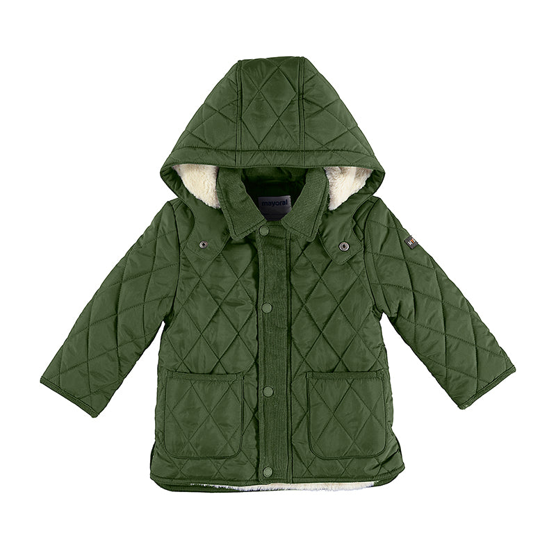 Baby Boys Quilted Coat with Hood | Ivy