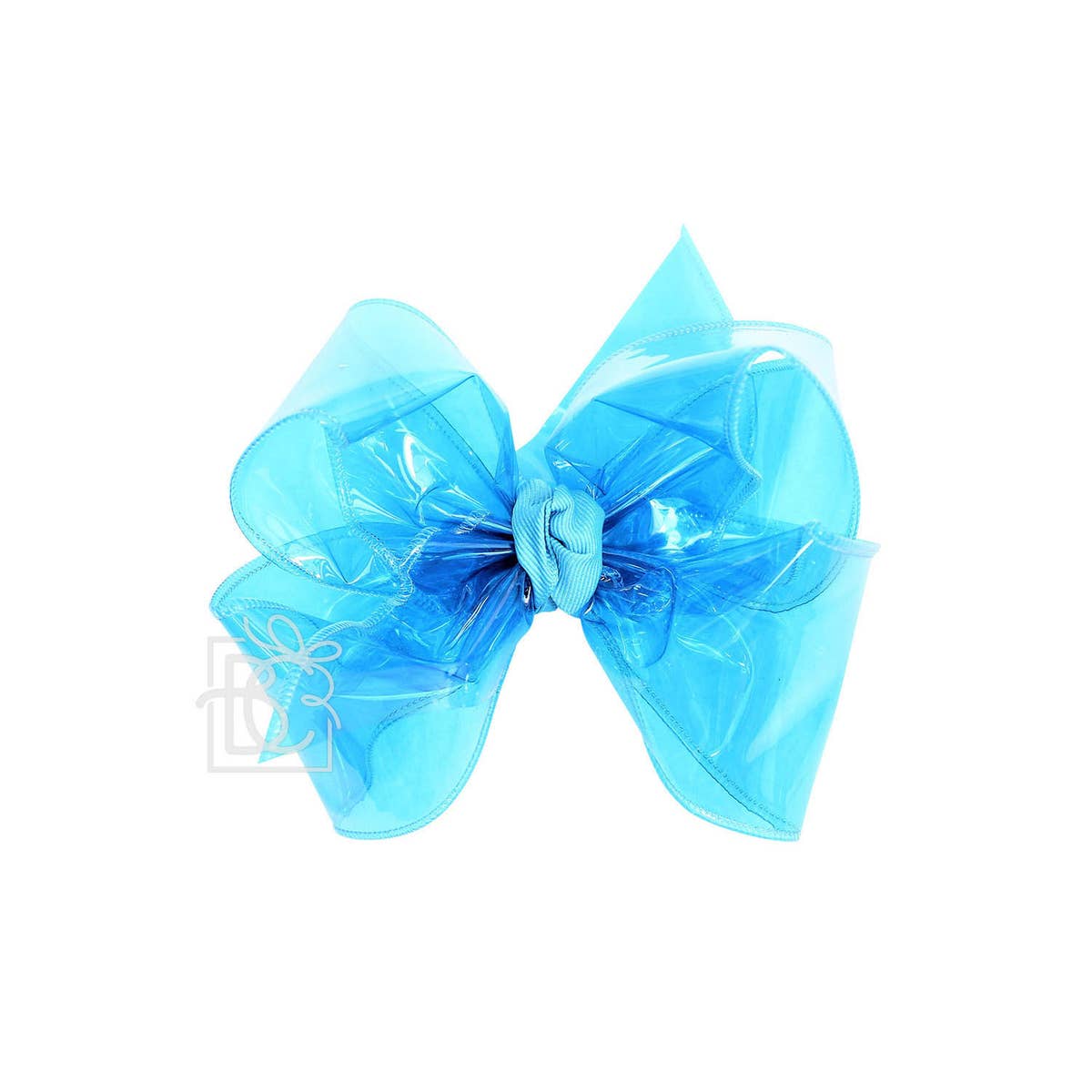 5.5" Waterproof Hair Bow on Clip | Turquoise
