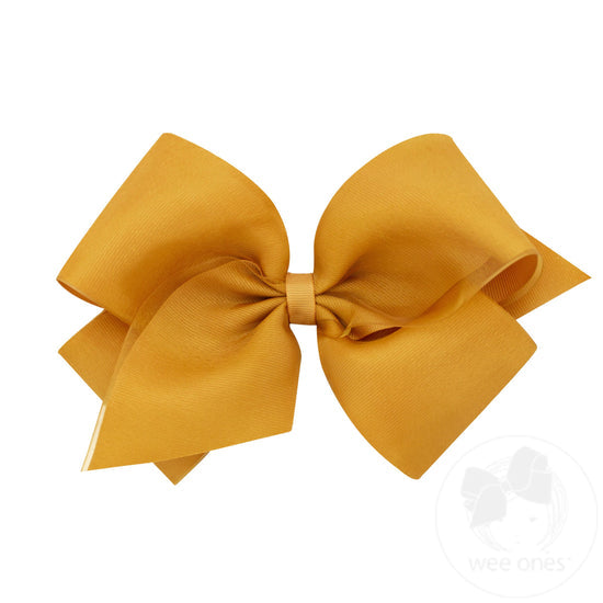 Small King Organza Overlay Bow on Headband