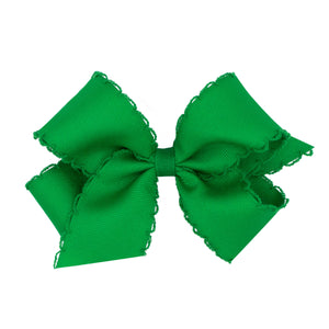 Small King Monotone Moonstitch Grosgrain Bow on Headband | Assorted Colors
