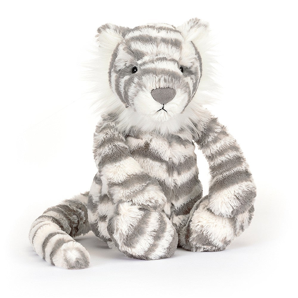 Bashful Snow Tiger | Medium 12"